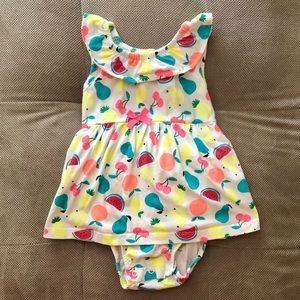 🍉Fruit Print Sunsuit